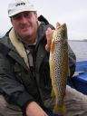 Mark Taylor with a Cracking July Trout from Watten